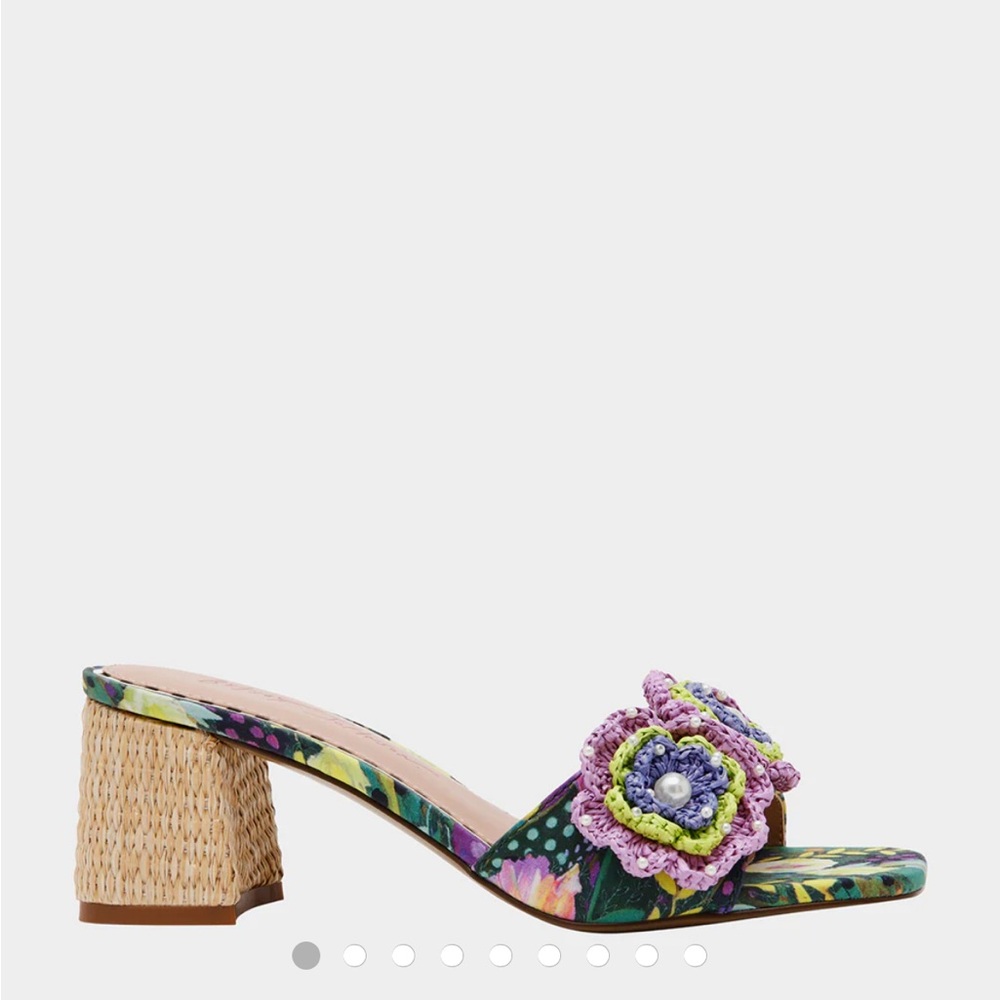 Betsey Johnson Multicolor Floral Sandals